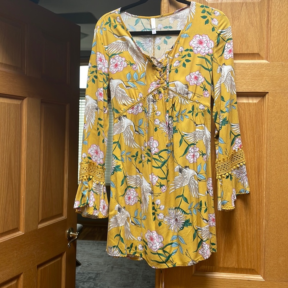 Boho dress. Cute pattern and flows fit. Xhilaration brand from Target.